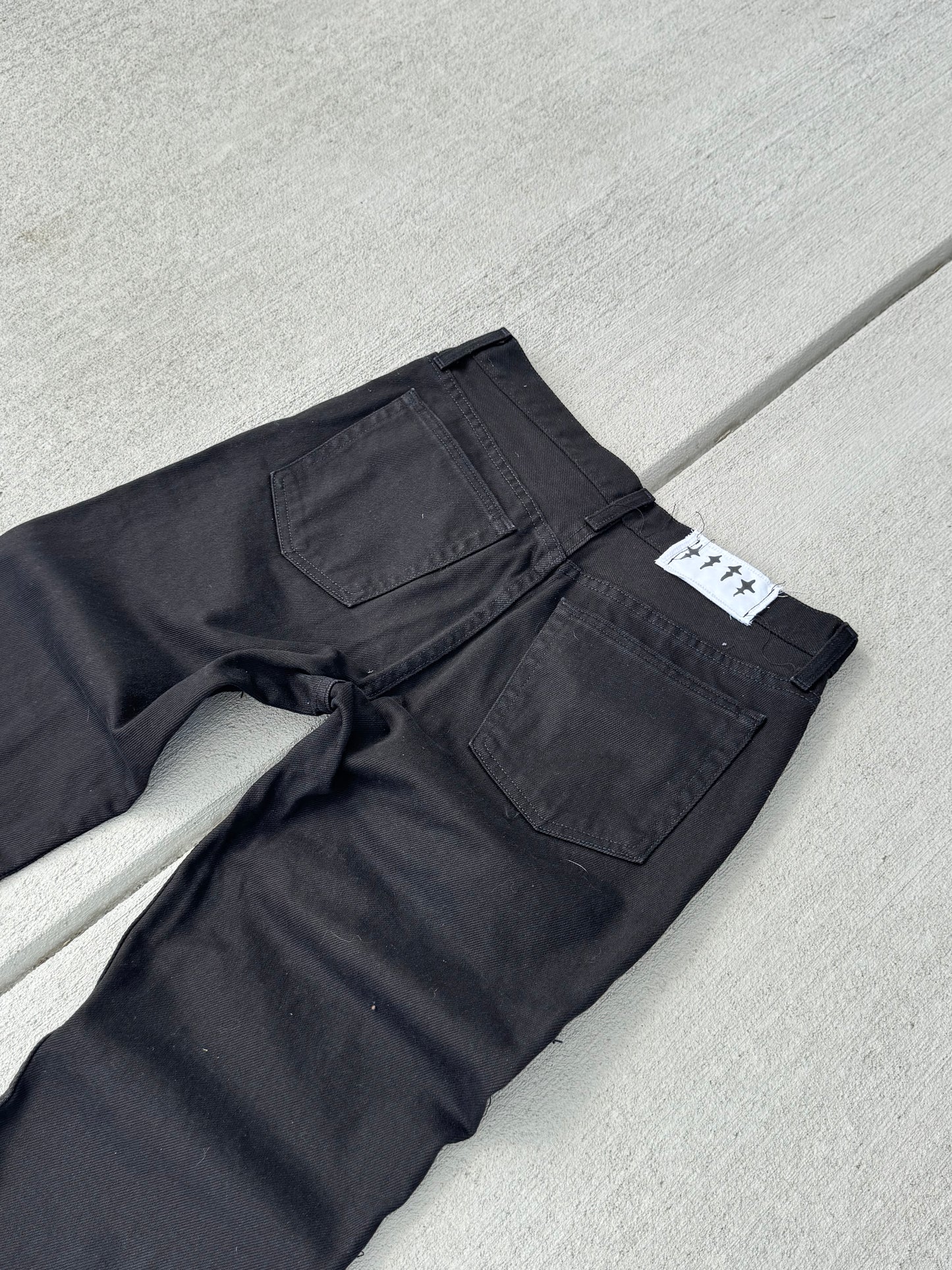 1/1 cross face denim jeans (straight- slim fit)