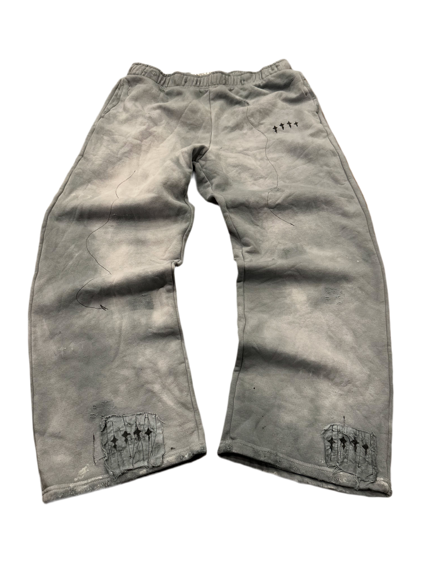 1/1 concrete [wild stitch] distressed PXD sweats- XL