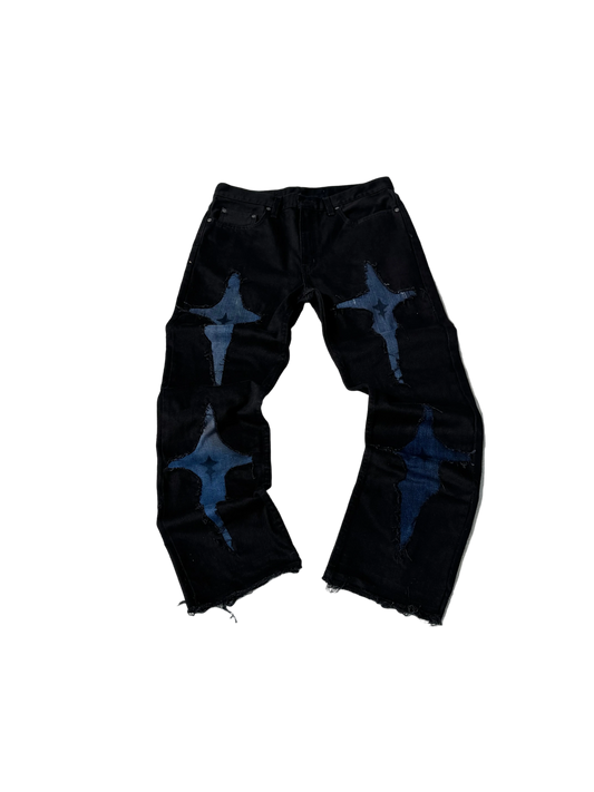 1/1 cross face denim jeans (straight- slim fit)