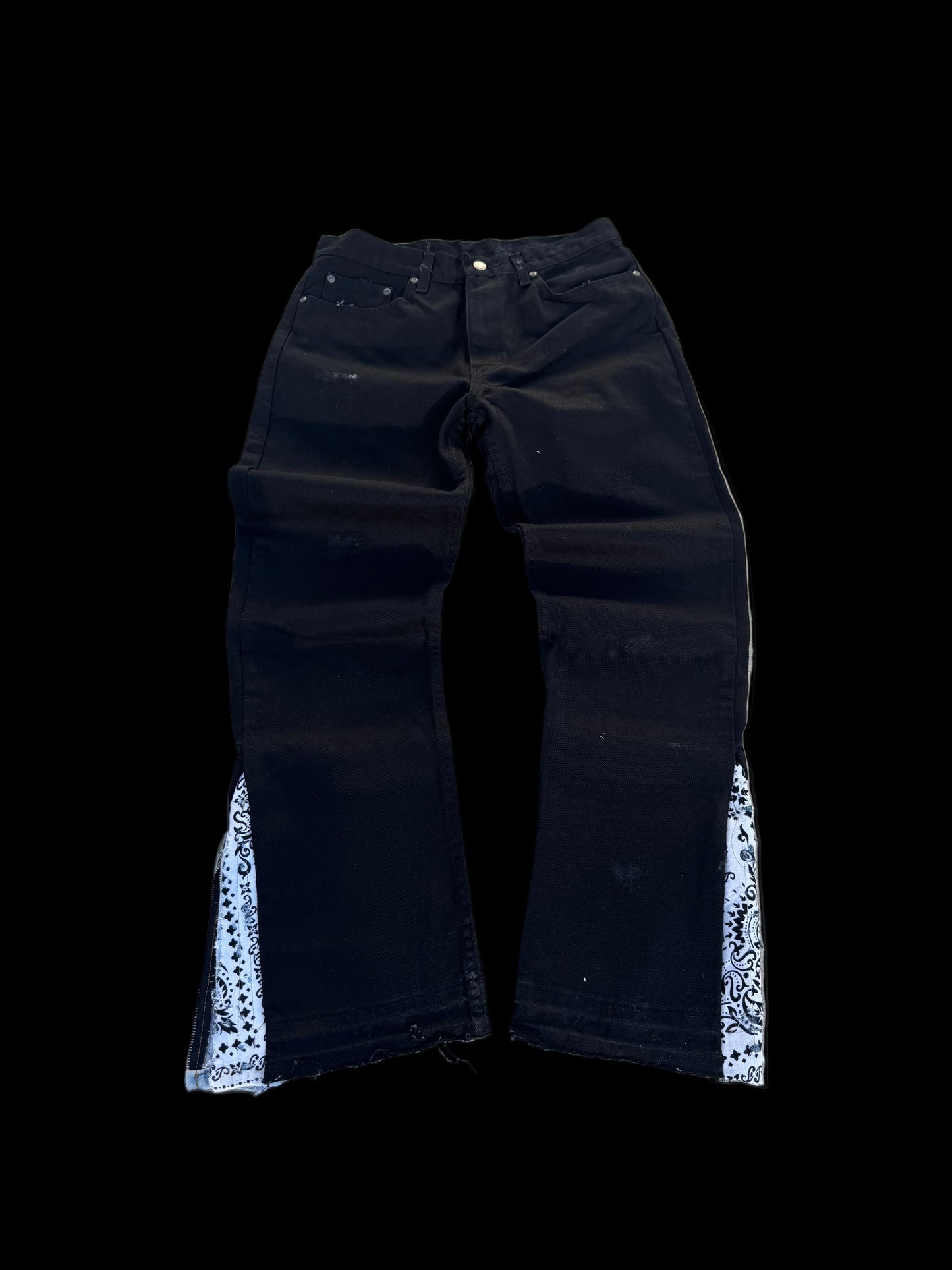 1/1 oreo zipper Dana Jeans (Black Denim)32-31