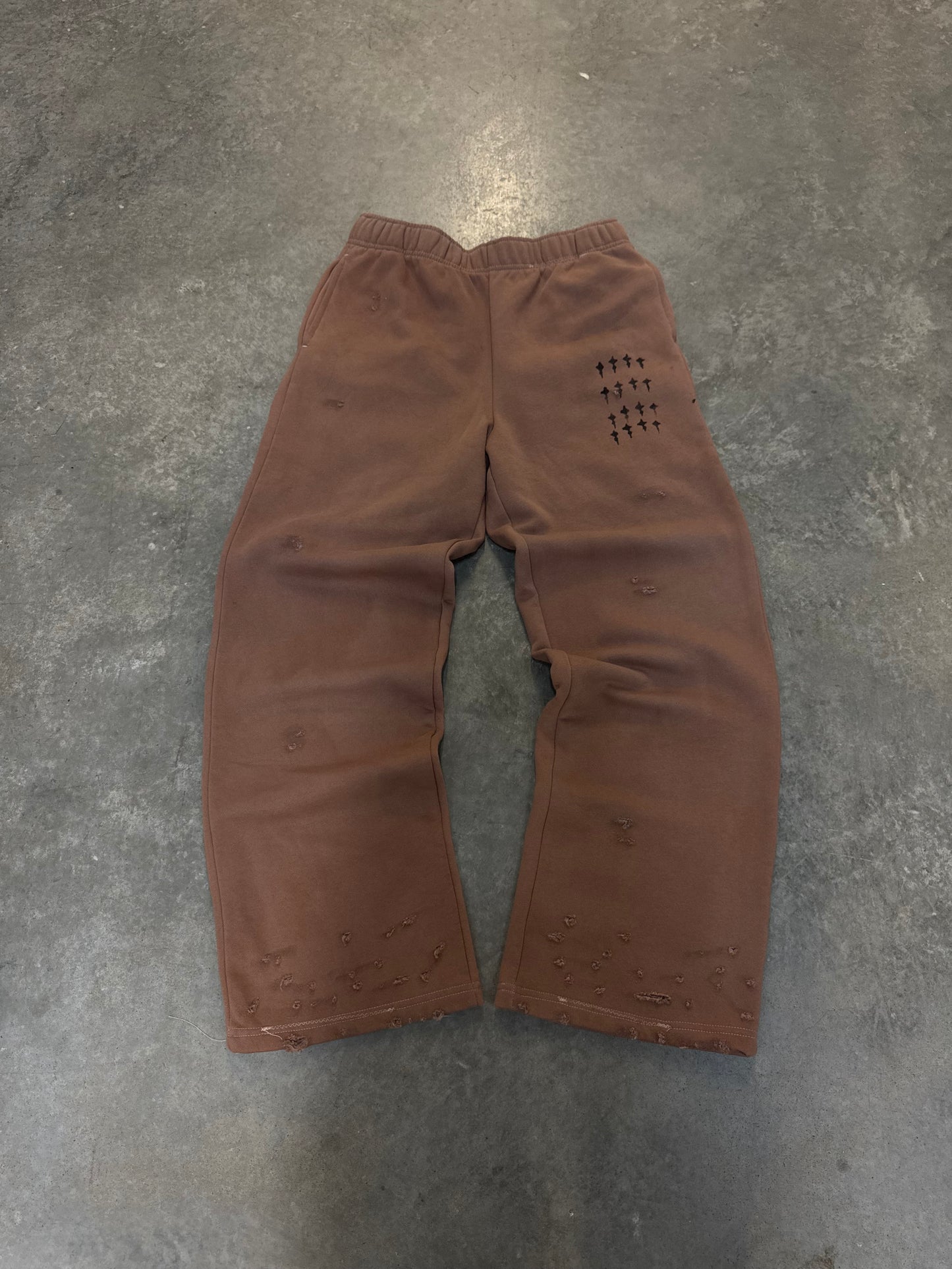 1/1 brown double pocket danan sweats-M