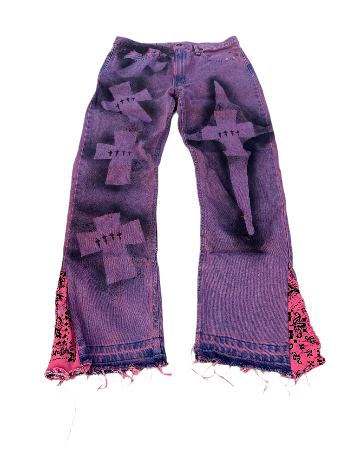 1/1 Red Bleach Fade Dana jeans 32-30