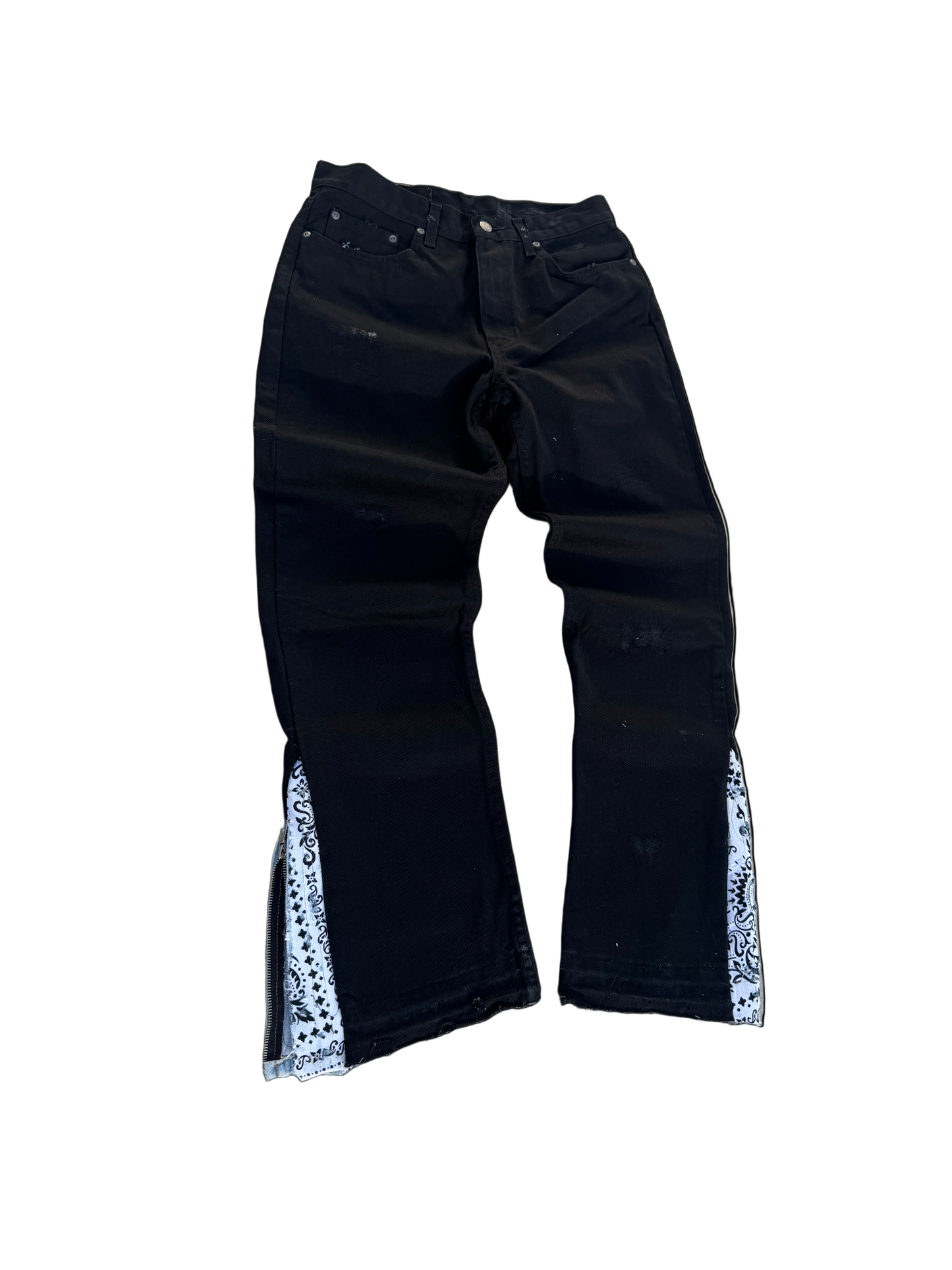 1/1 oreo zipper Dana Jeans (Black Denim)32-31