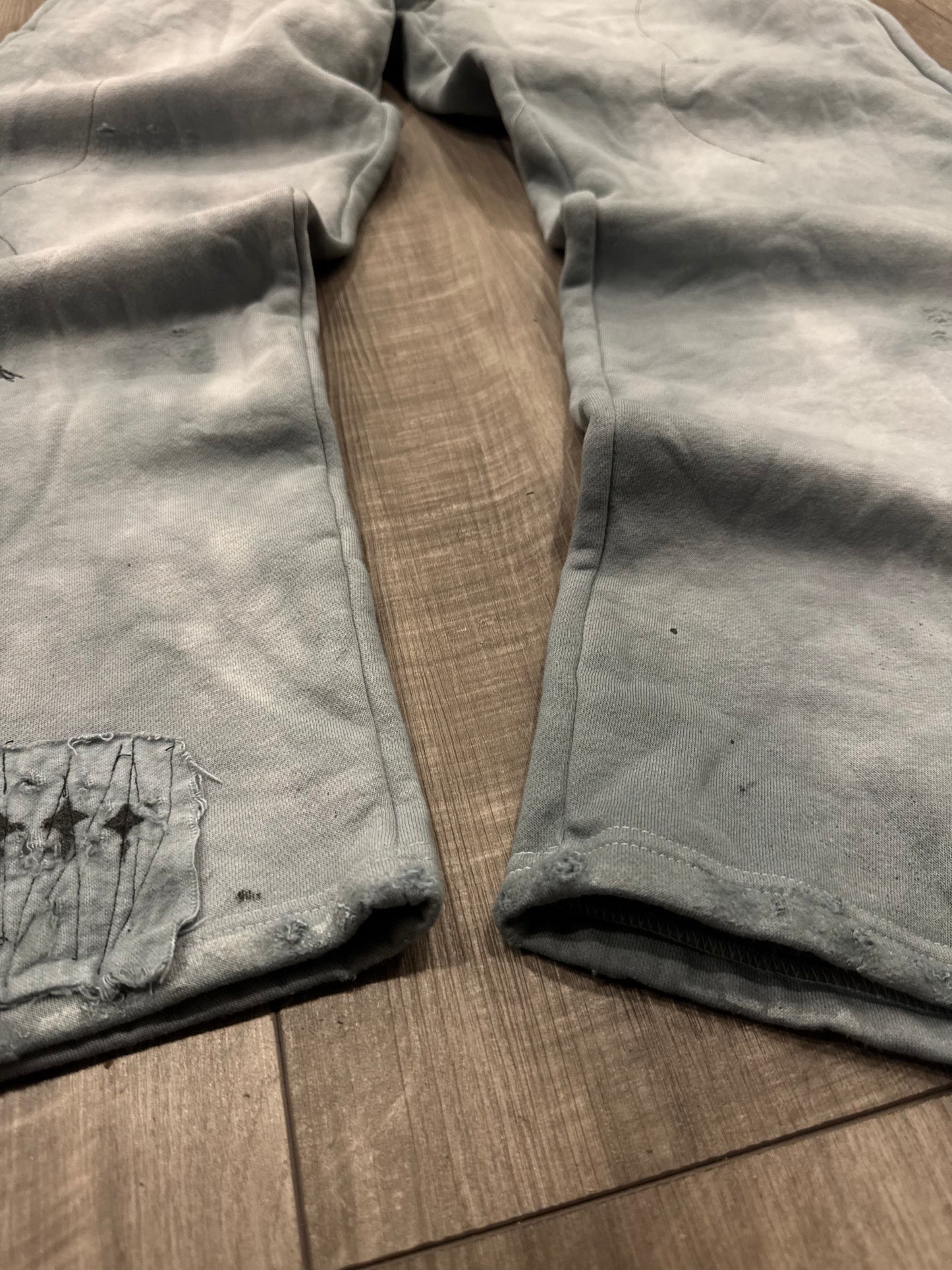 1/1 concrete [wild stitch] distressed PXD sweats- XL