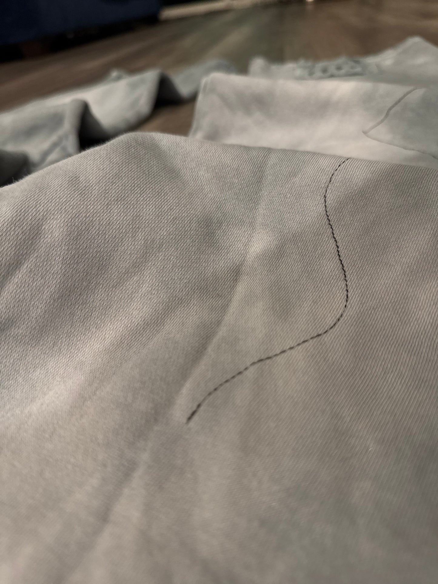 1/1 concrete [wild stitch] distressed PXD sweats- XL