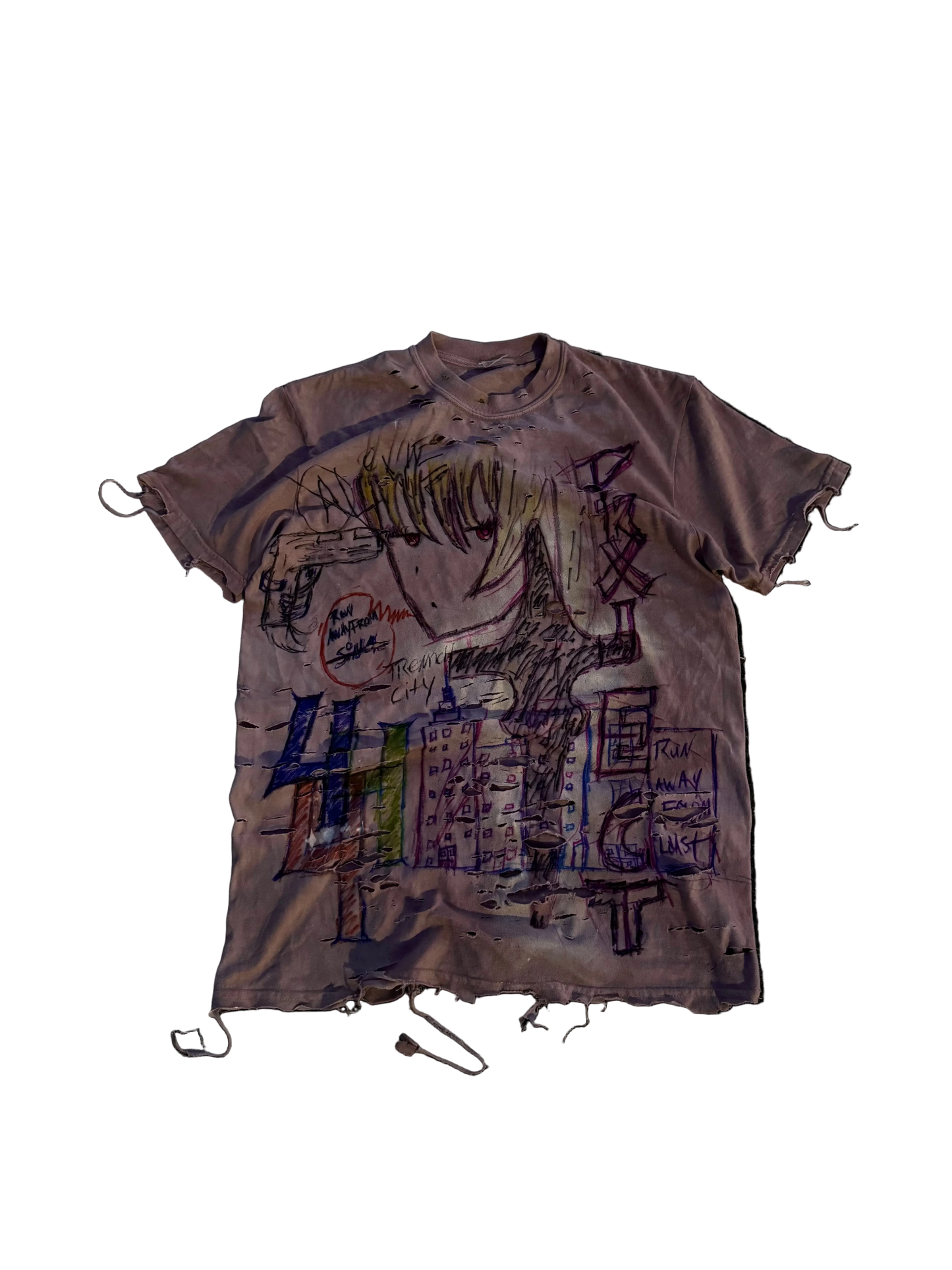 1/1 Anime Distressed Tee