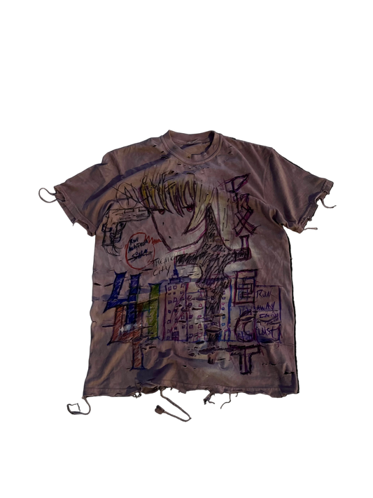 1/1 Anime Distressed Tee
