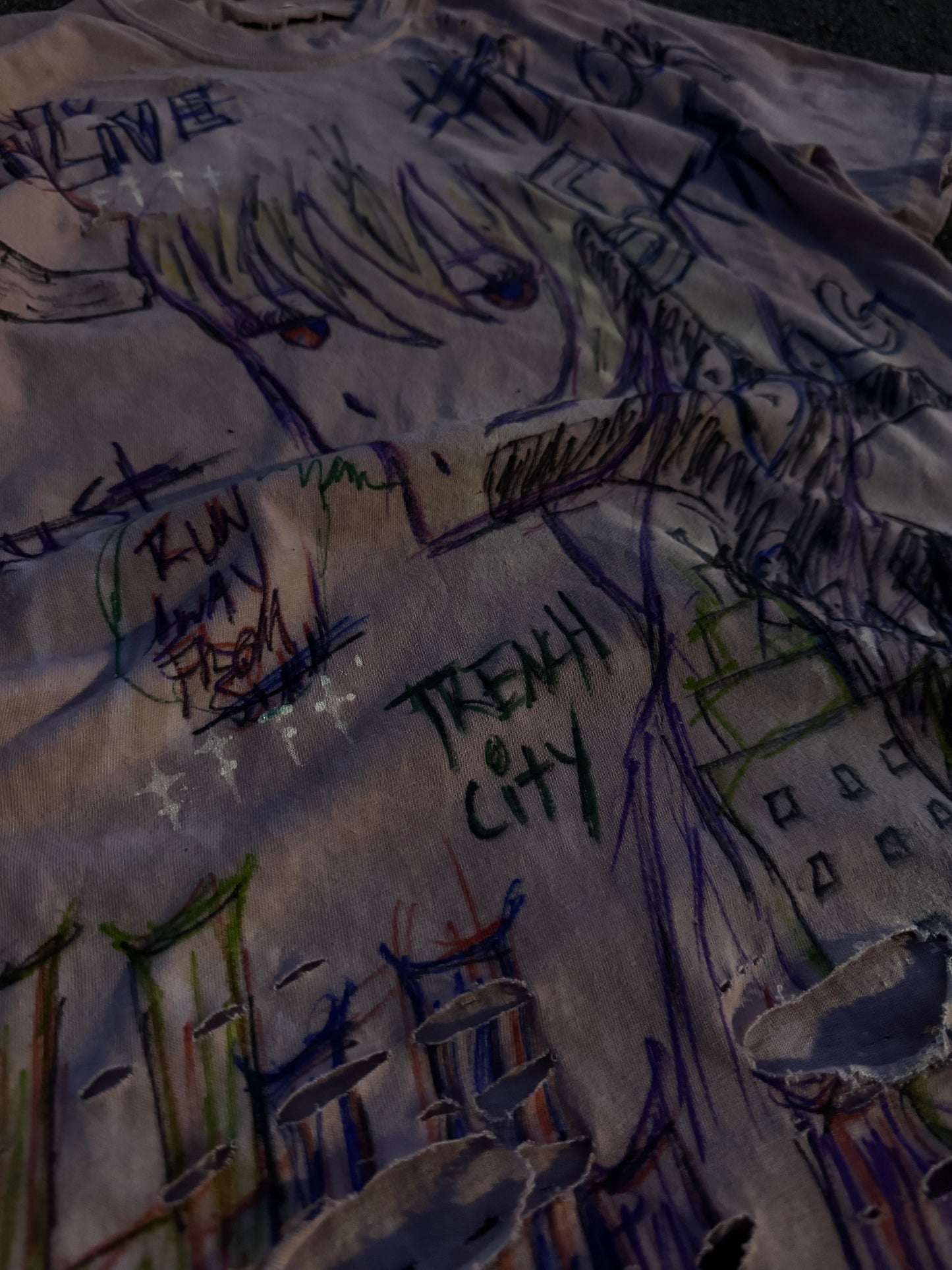 1/1 Anime Distressed Tee